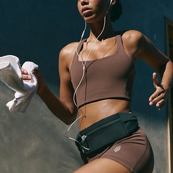 FP Movement by Free People Tops - Free People Movement Never Better Square Neck Bra Cocoa Size XL